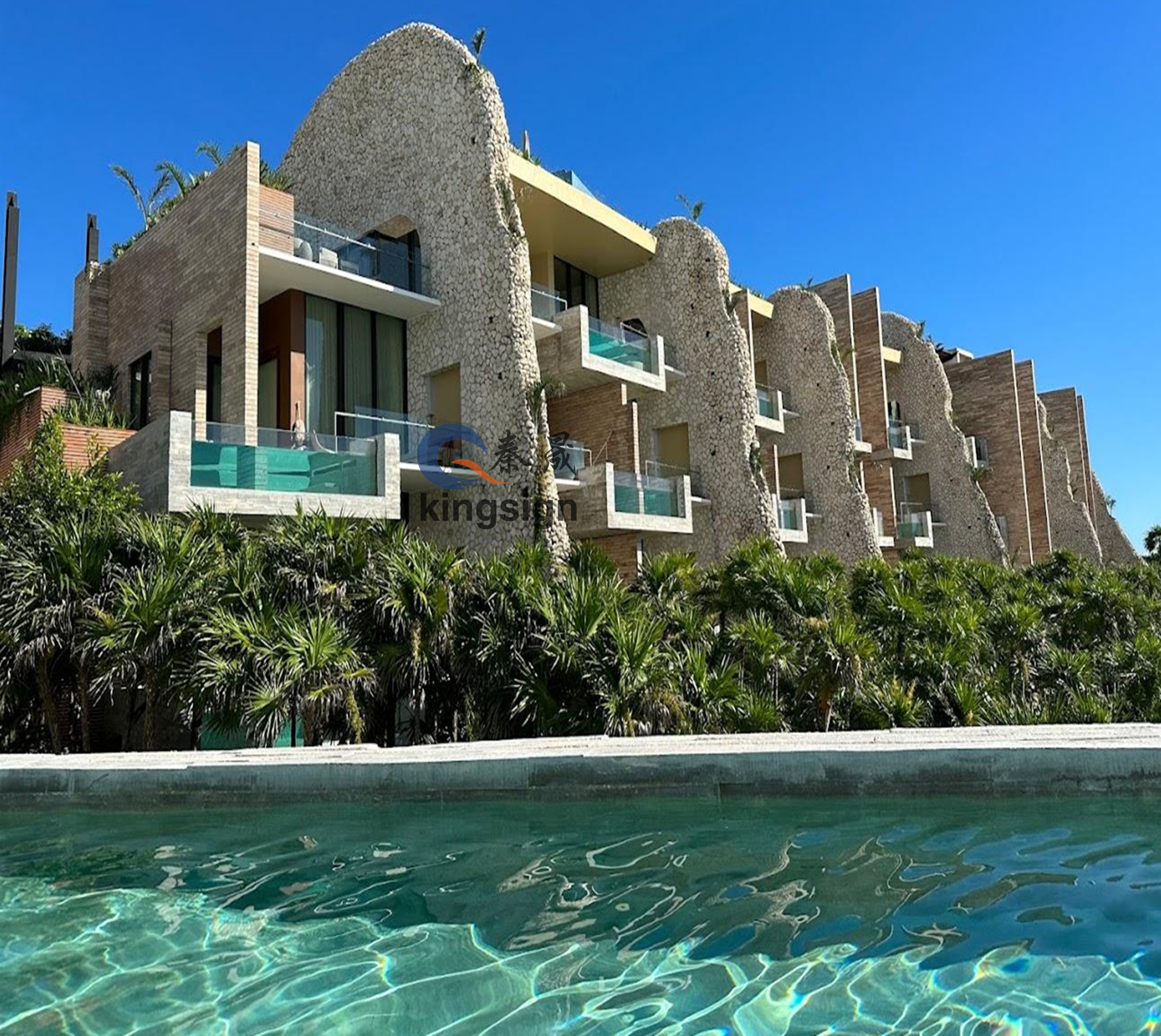 Kingsign akryl poolvindue og udsigtspanel